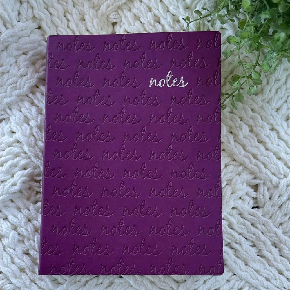 Eccolo World Traveler Purple Notes Notebook 5 X 7